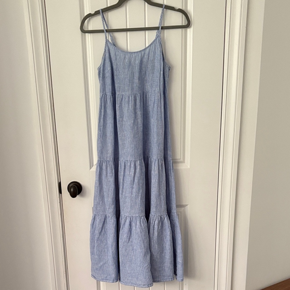 beachlunchlounge Light Blue Striped Maxi Dress